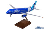 SKYMARKS JETBLUE A320 1/100 SPOTLIGHT W/WOOD STAND & GEAR The Airplane Shop.