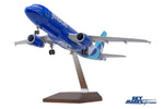 SKYMARKS JETBLUE A320 1/100 SPOTLIGHT W/WOOD STAND & GEAR The Airplane Shop.