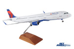 SKYMARKS DELTA A321 1/100 W/WOOD STAND & GEAR The Airplane Shop.