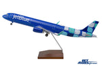 SKYMARKS JETBLUE A321 1/100 MINT W/WOOD STAND & GEAR The Airplane Shop.