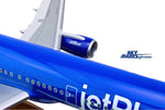 SKYMARKS JETBLUE A321 1/100 BALLOONS W/WOOD STAND & GEAR The Airplane Shop.