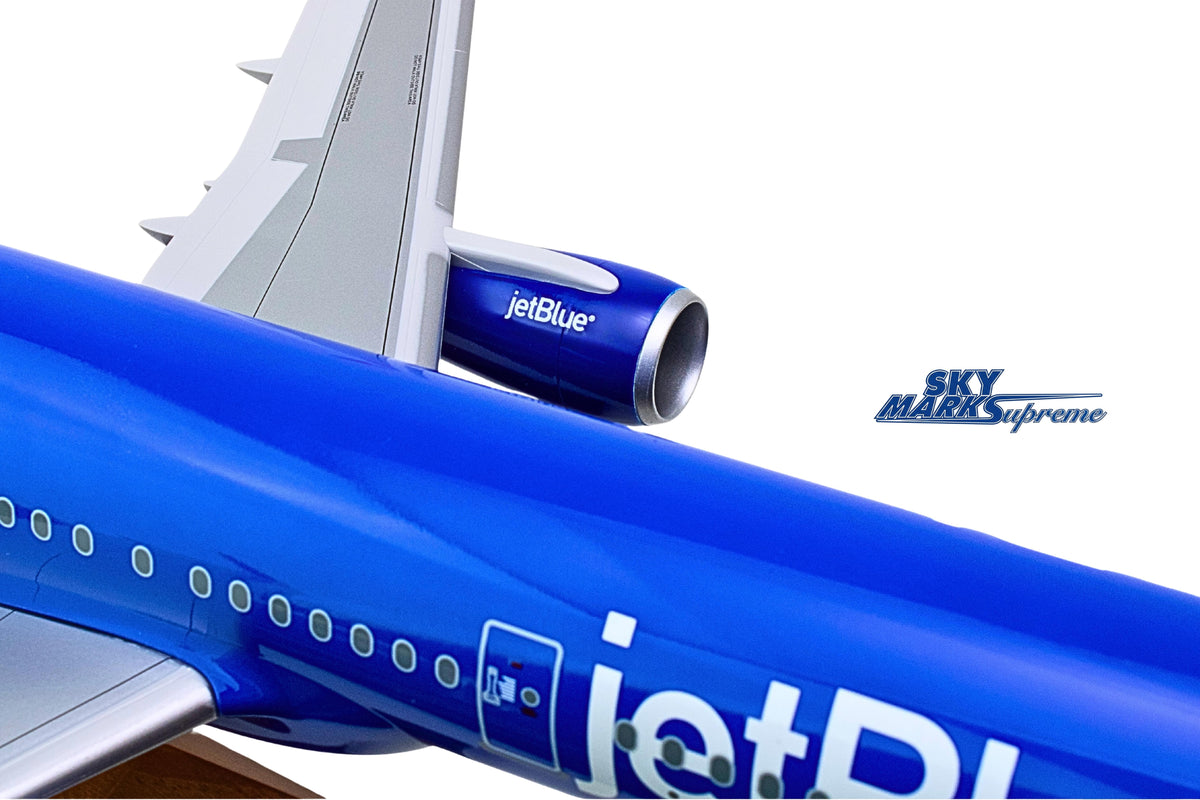 SKYMARKS JETBLUE A321 1/100 BALLOONS W/WOOD STAND & GEAR The Airplane Shop.