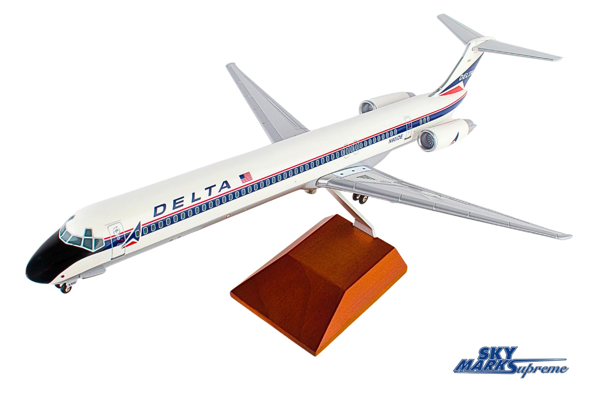 SKYMARKS DELTA MD-80 1/100 WIDGET LIVERY W/WOOD STAND & GEAR The Airplane Shop.