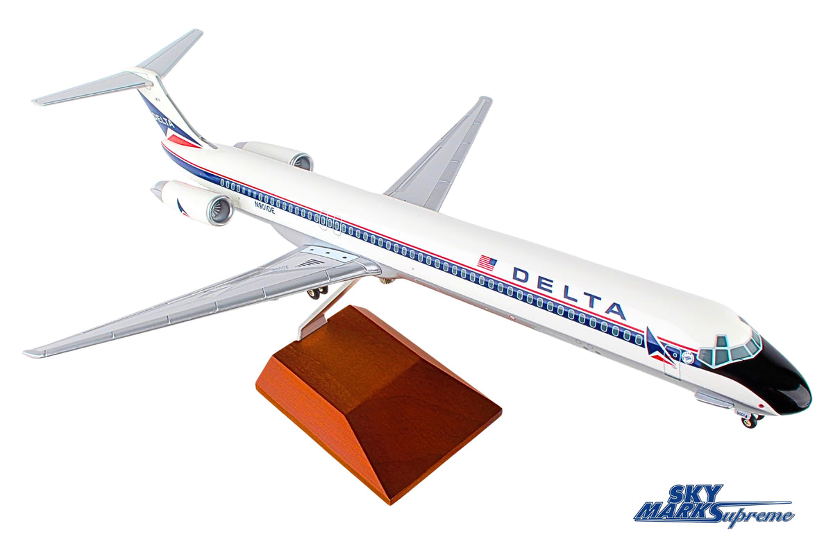 SKYMARKS DELTA MD-80 1/100 WIDGET LIVERY W/WOOD STAND & GEAR The Airplane Shop.