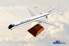 SKYMARKS DELTA MD-80 1/100 WIDGET LIVERY W/WOOD STAND & GEAR The Airplane Shop.