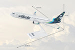 SKYMARKS ALASKA 737-900 1/130 The Airplane Shop.