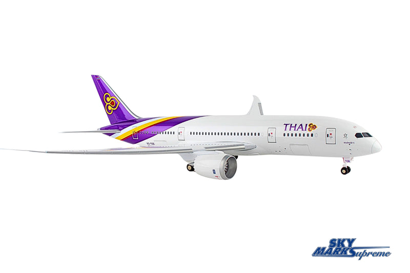 SKYMARKS THAI 787-8 1/100 W/WOOD STAND & GEAR (**) The Airplane Shop.