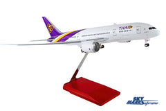 SKYMARKS THAI 787-8 1/100 W/WOOD STAND & GEAR (**) The Airplane Shop.