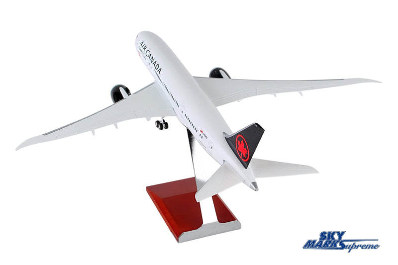 SKYMARKS AIR CANADA 787-8 1/100 W/WOOD STAND & GEAR NEW LIVE The Airplane Shop.
