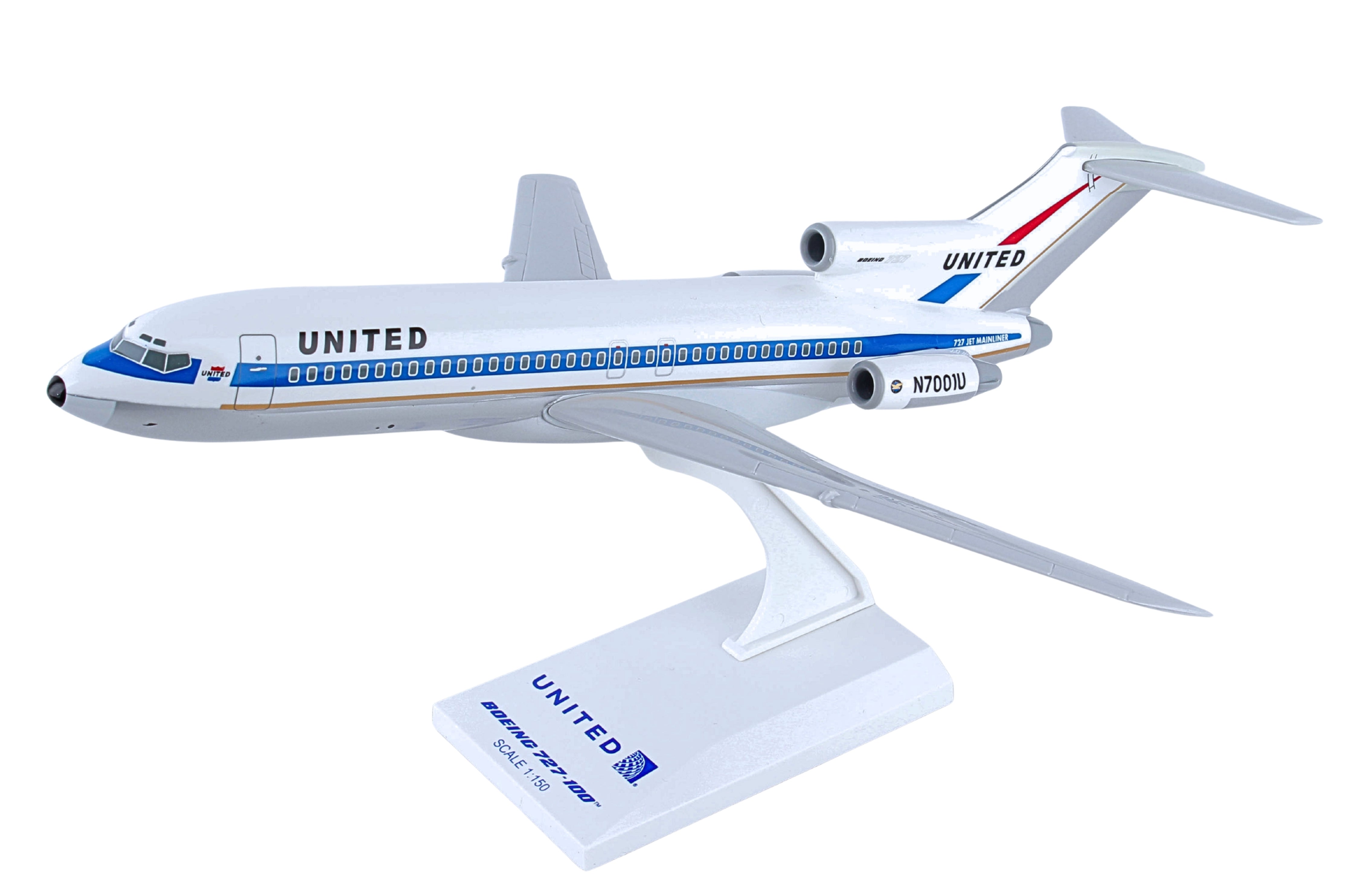SKYMARKS UNITED 727-100 1/150 MUSEUM OF FLIGHT