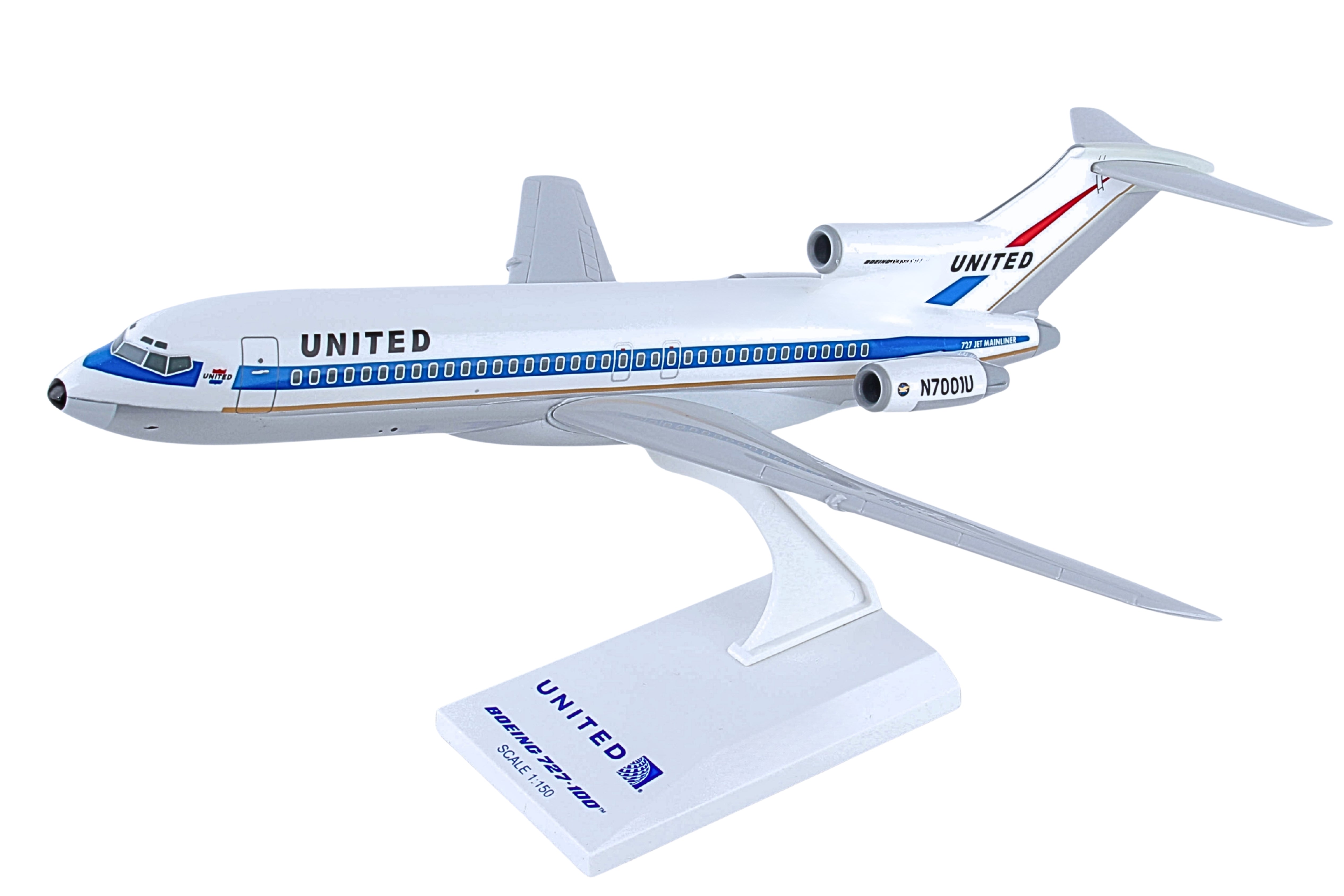 SKYMARKS UNITED 727-100 1/150 MUSEUM OF FLIGHT