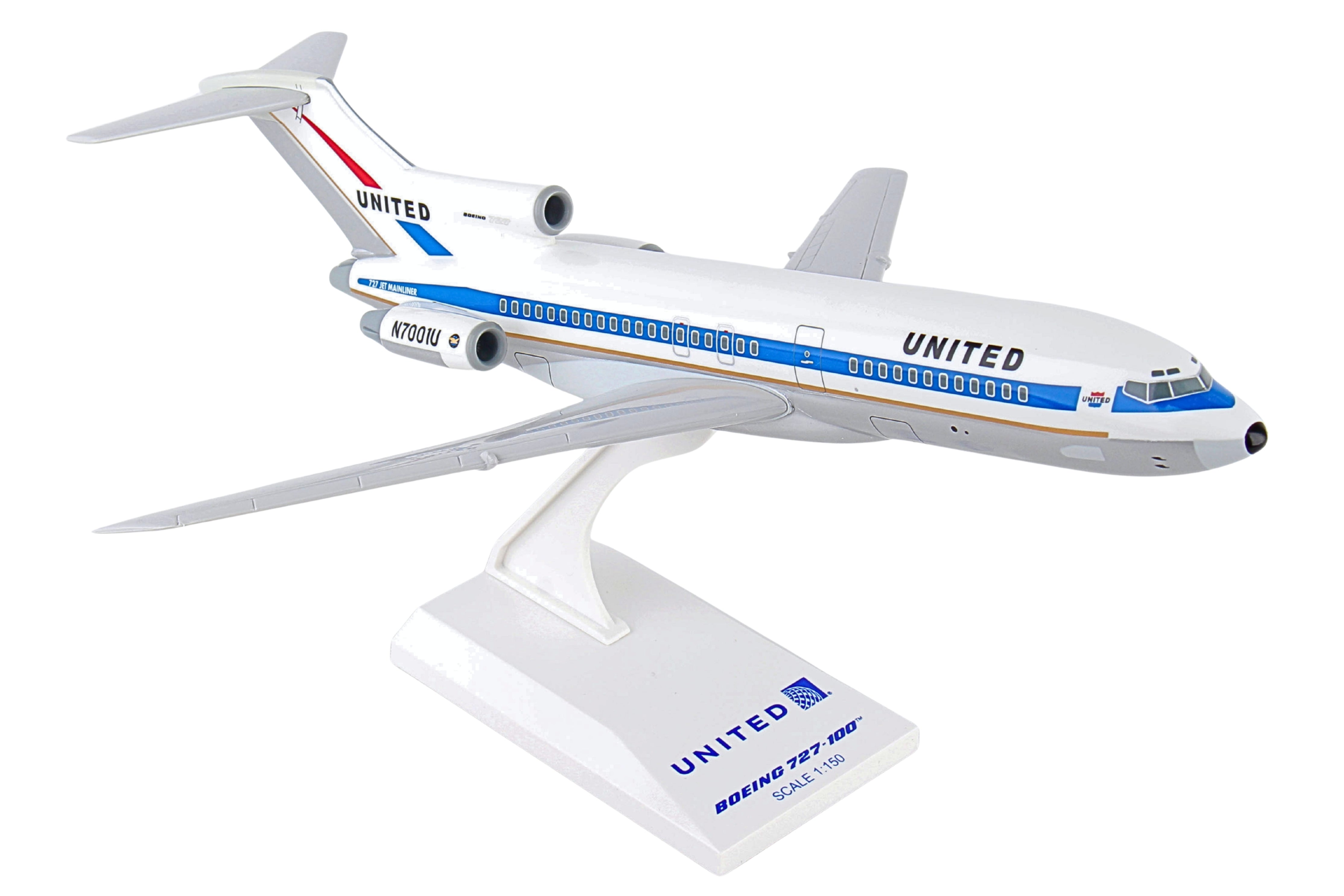 SKYMARKS UNITED 727-100 1/150 MUSEUM OF FLIGHT