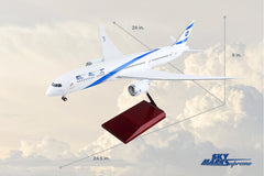 SKYMARKS EL AL 787-9 1/100 W/WOOD STAND & GEAR The Airplane Shop.