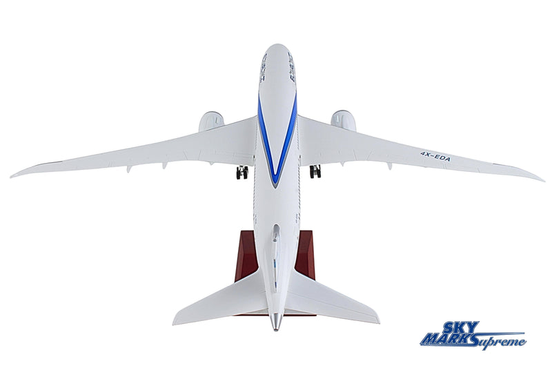 SKYMARKS EL AL 787-9 1/100 W/WOOD STAND & GEAR The Airplane Shop.