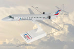 SKYMARKS AMERICAN ERJ145 1/100 PIEDMONT The Airplane Shop.