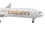 SKYMARKS EMIRATES 777-300ER EXPO 1/100 W/WOOD STAND & GEAR The Airplane Shop.
