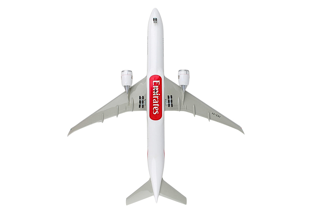 SKYMARKS EMIRATES 777-300ER EXPO 1/100 W/WOOD STAND & GEAR The Airplane Shop.