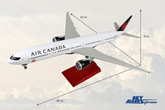 SKYMARKS AIR CANADA 777-300 1/100 W/WOOD STAND & GEAR (**) The Airplane Shop.