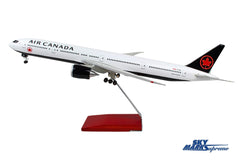 SKYMARKS AIR CANADA 777-300 1/100 W/WOOD STAND & GEAR (**) The Airplane Shop.