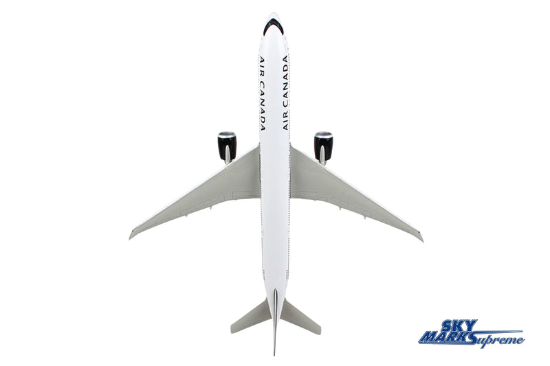 SKYMARKS AIR CANADA 777-300 1/100 W/WOOD STAND & GEAR (**) The Airplane Shop.