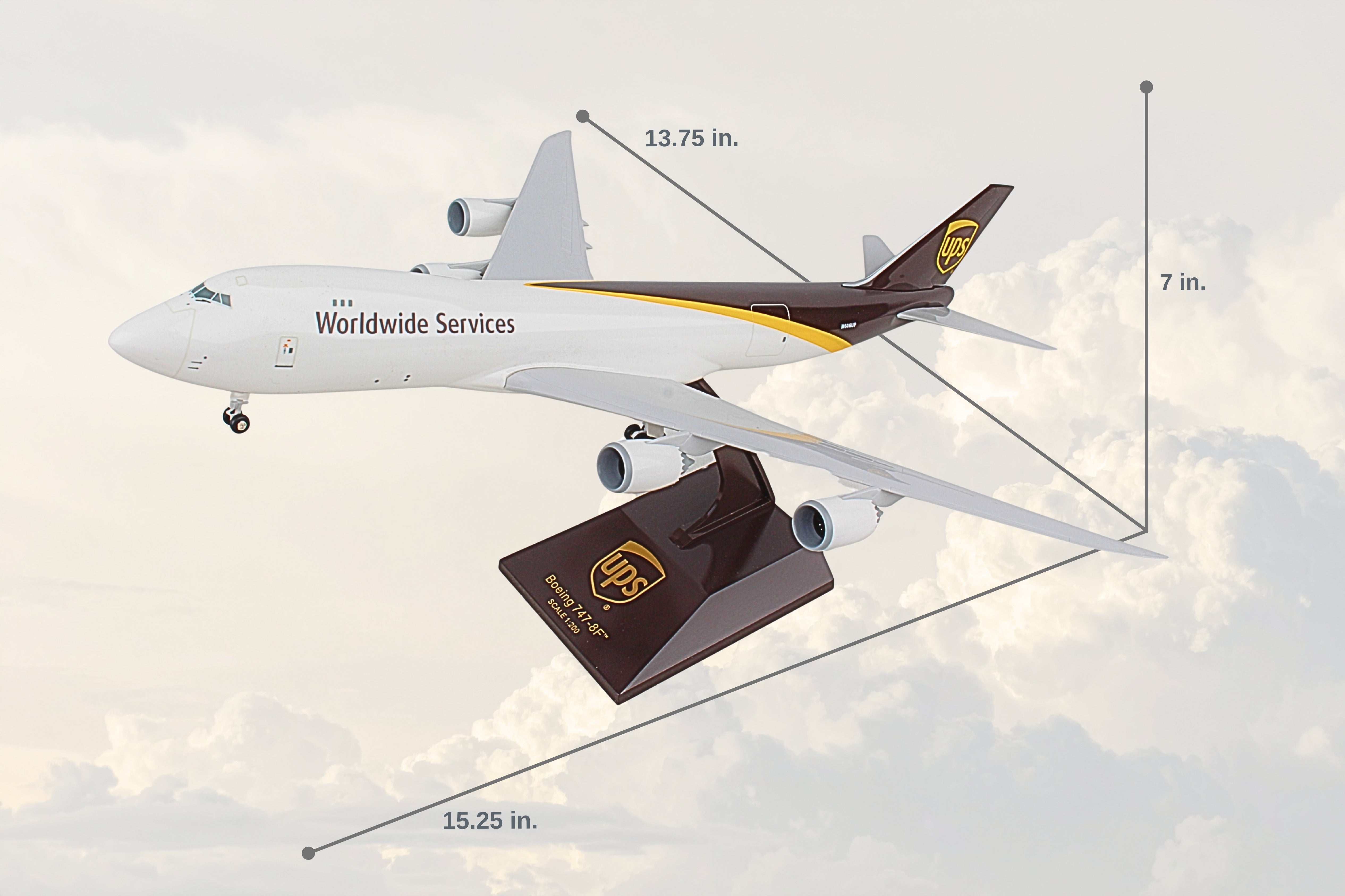 SKYMARKS UPS 747-8F 1/200 W/GEAR