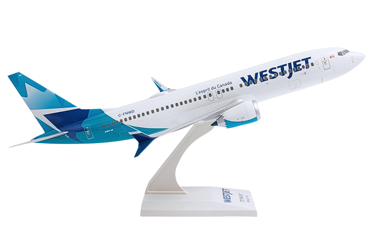 SKYMARKS WESTJET 737MAX8 1/130 NEW LIVERY The Airplane Shop.