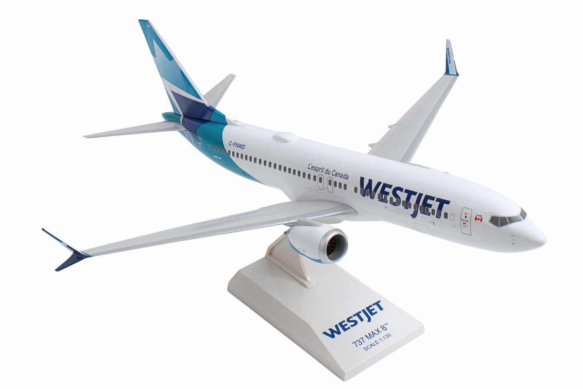 SKYMARKS WESTJET 737MAX8 1/130 NEW LIVERY The Airplane Shop.