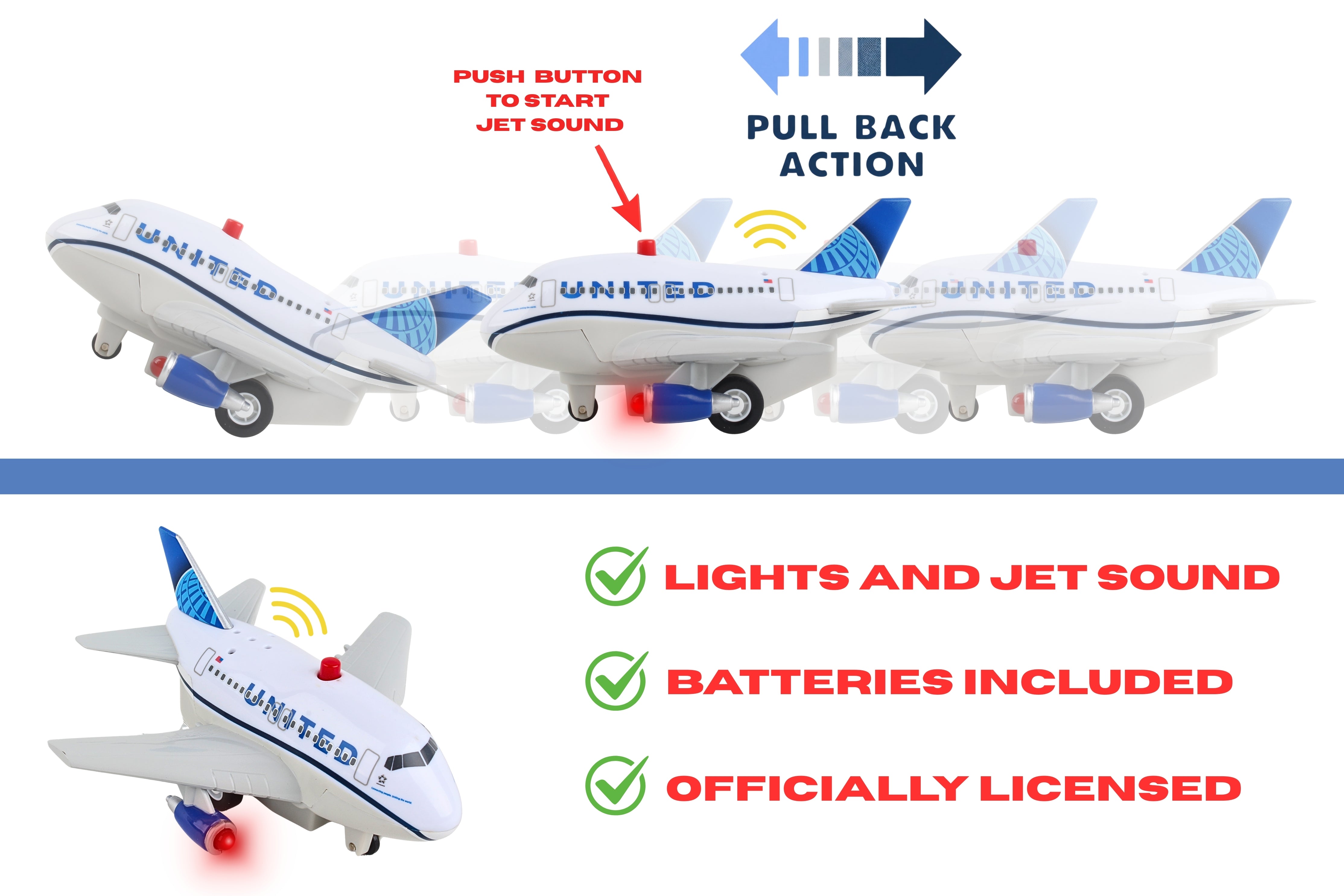 UNITED PULLBACK W/LIGHT & SOUND (**)