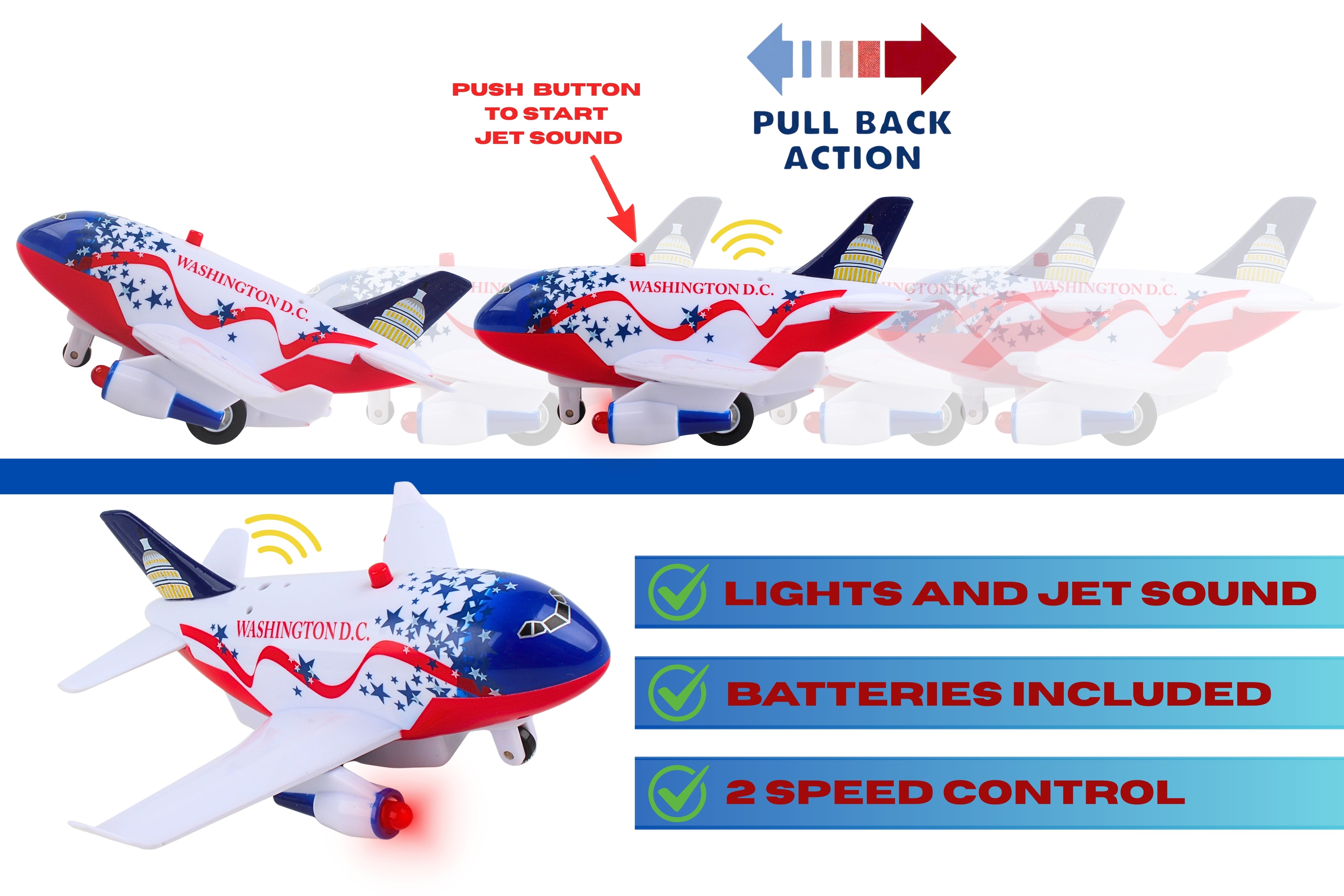 WASHINGTON DC PULLBACK W/LIGHT & SOUND (**)