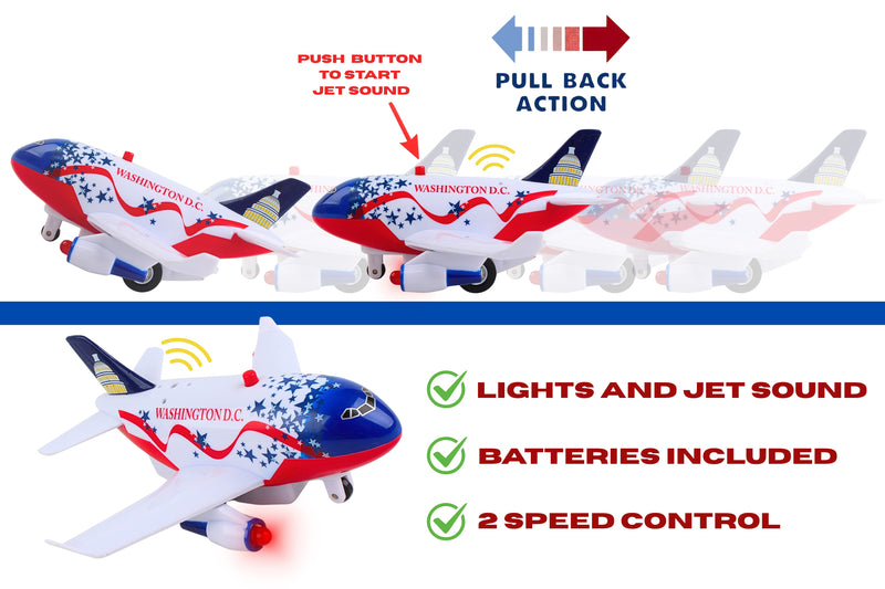 WASHINGTON DC PULLBACK W/LIGHT & SOUND (**) The Airplane Shop.