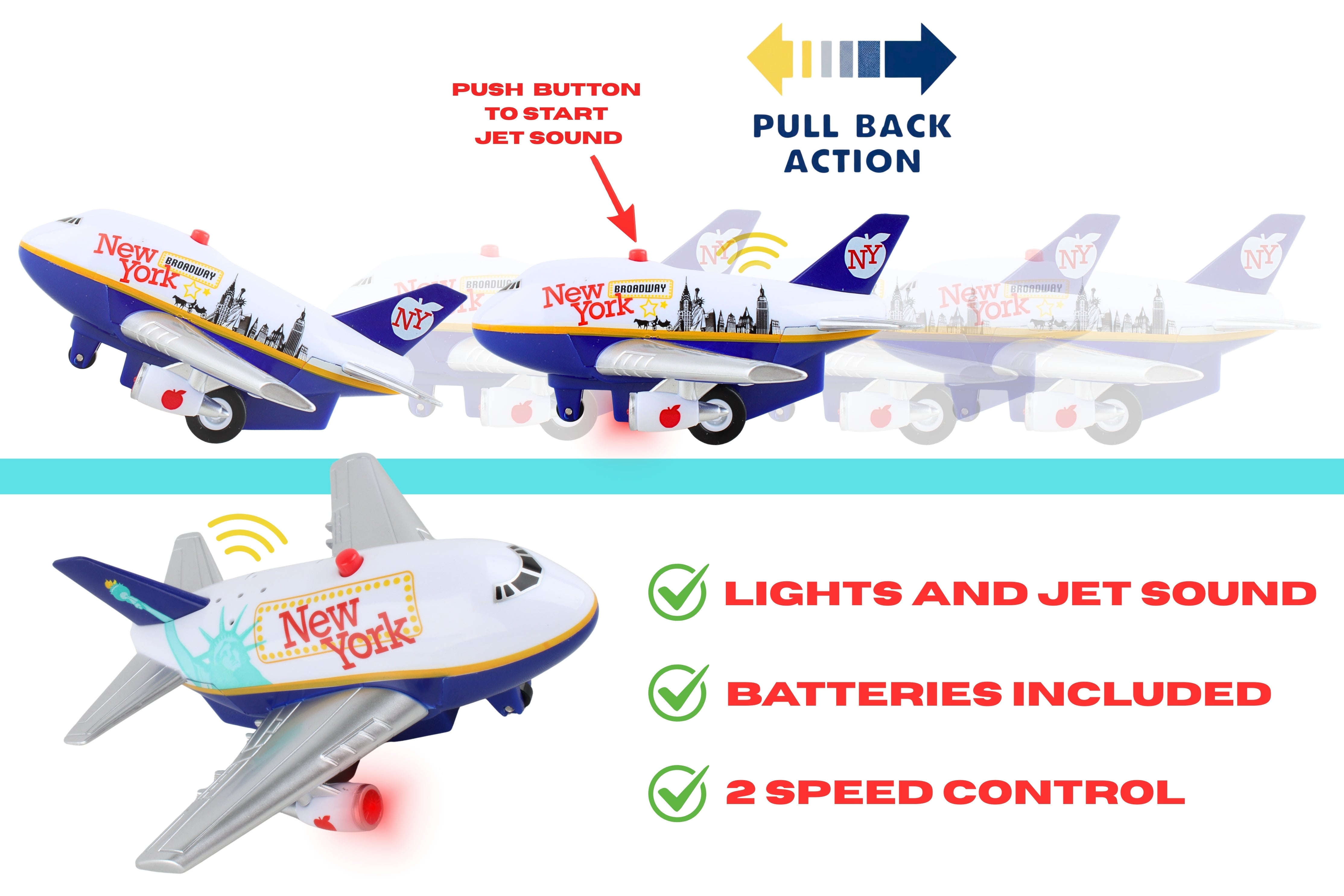 NEW YORK PULLBACK W/LIGHT & SOUND (**)