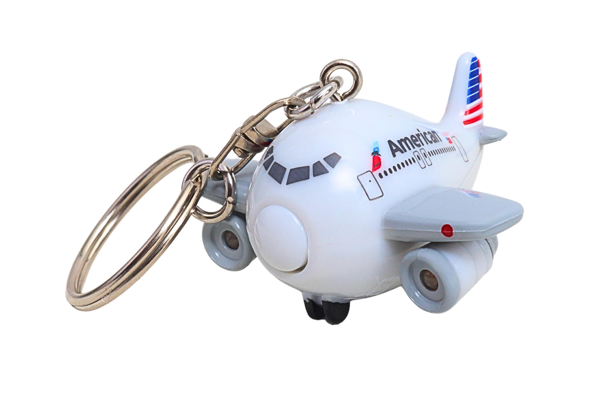 AMERICAN AIRLINES KEYCHAIN W/LIGHT & SOUND (**) The Airplane Shop.
