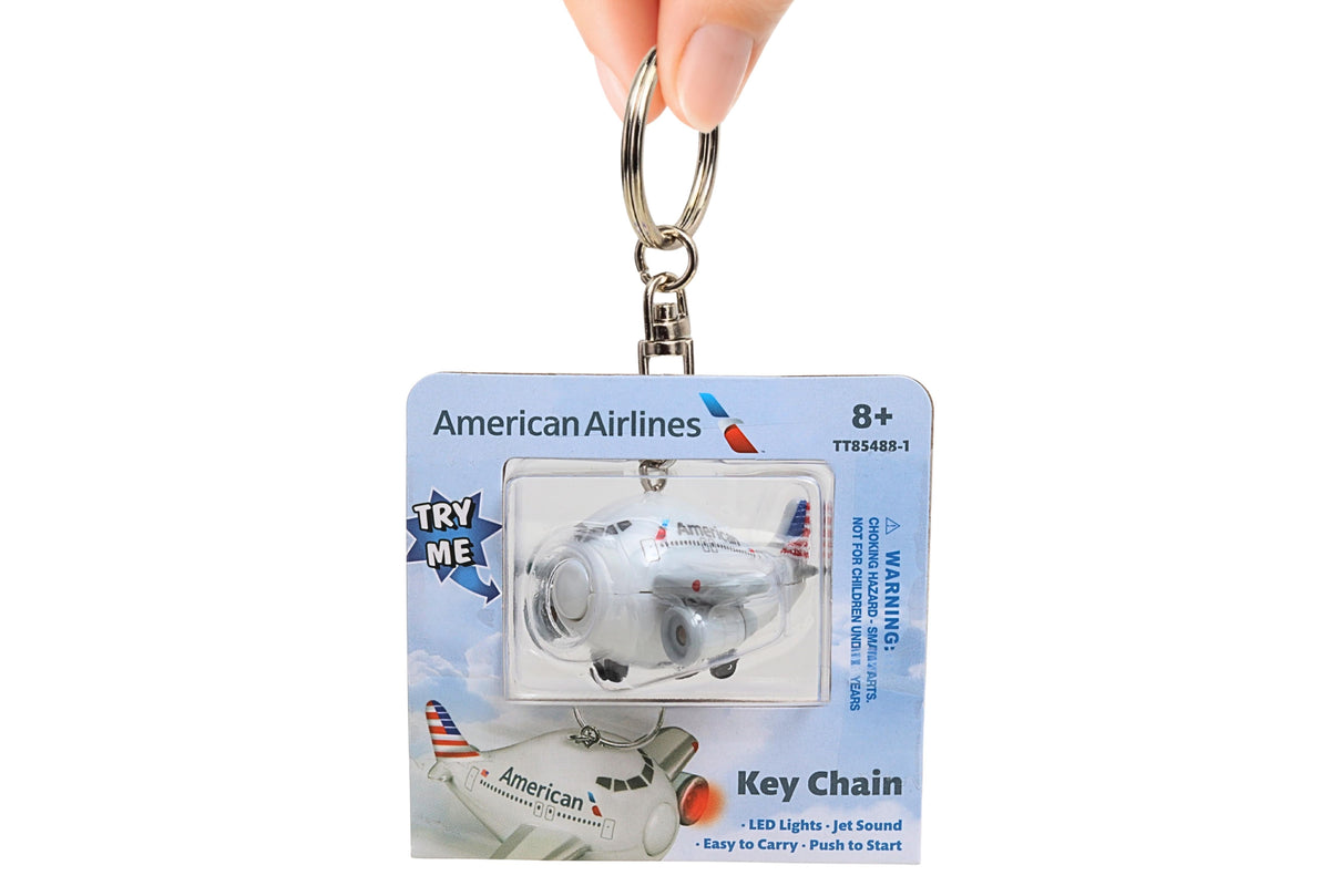 AMERICAN AIRLINES KEYCHAIN W/LIGHT & SOUND (**) The Airplane Shop.