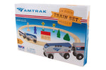 AMTRAK WOODEN RAILWAY - 20 PC. SET The Airplane Shop.