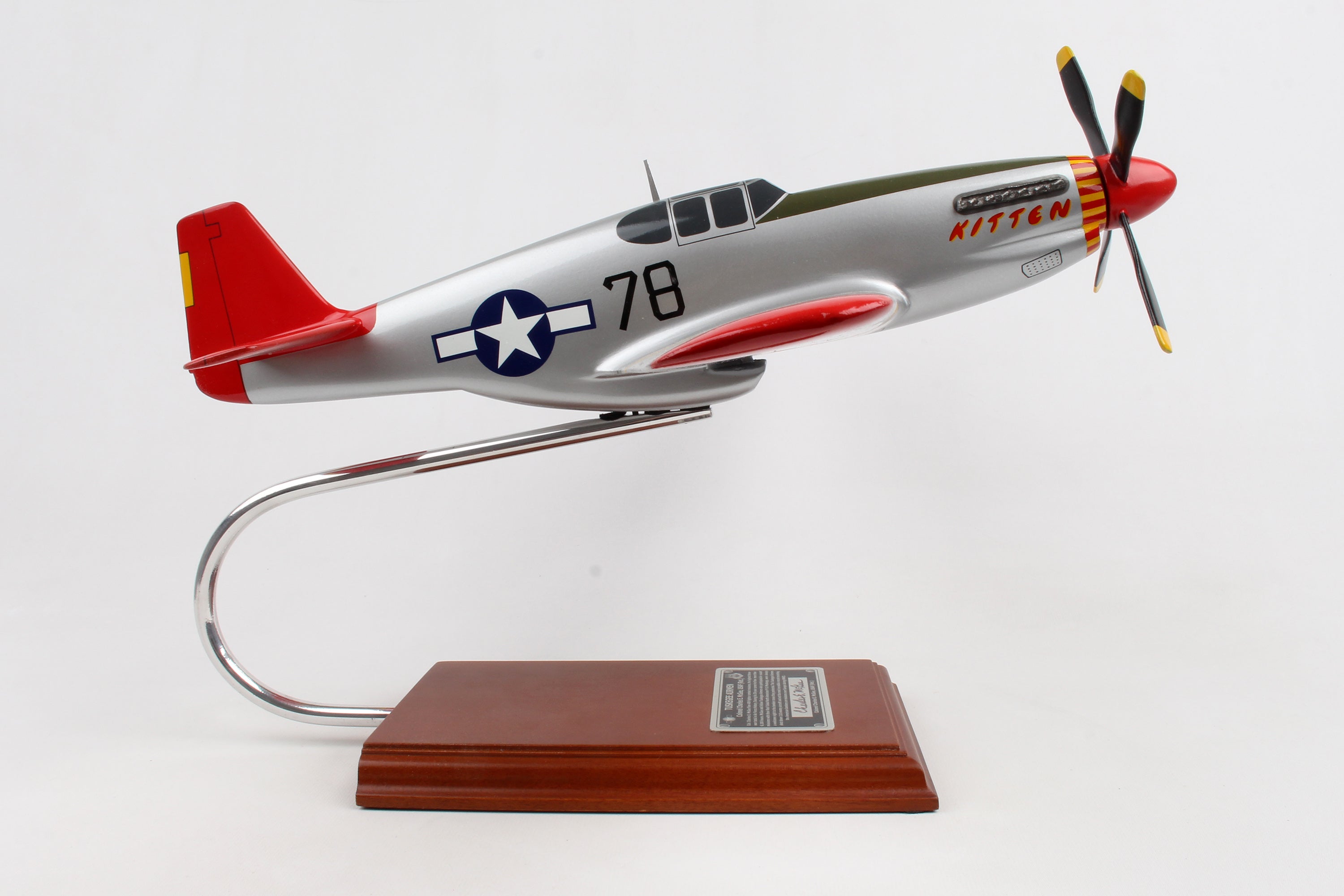 EXEC SER P-51C TUSKEGEE SIGNED BY CHARLES MCGEE 1/24 (AP51CT