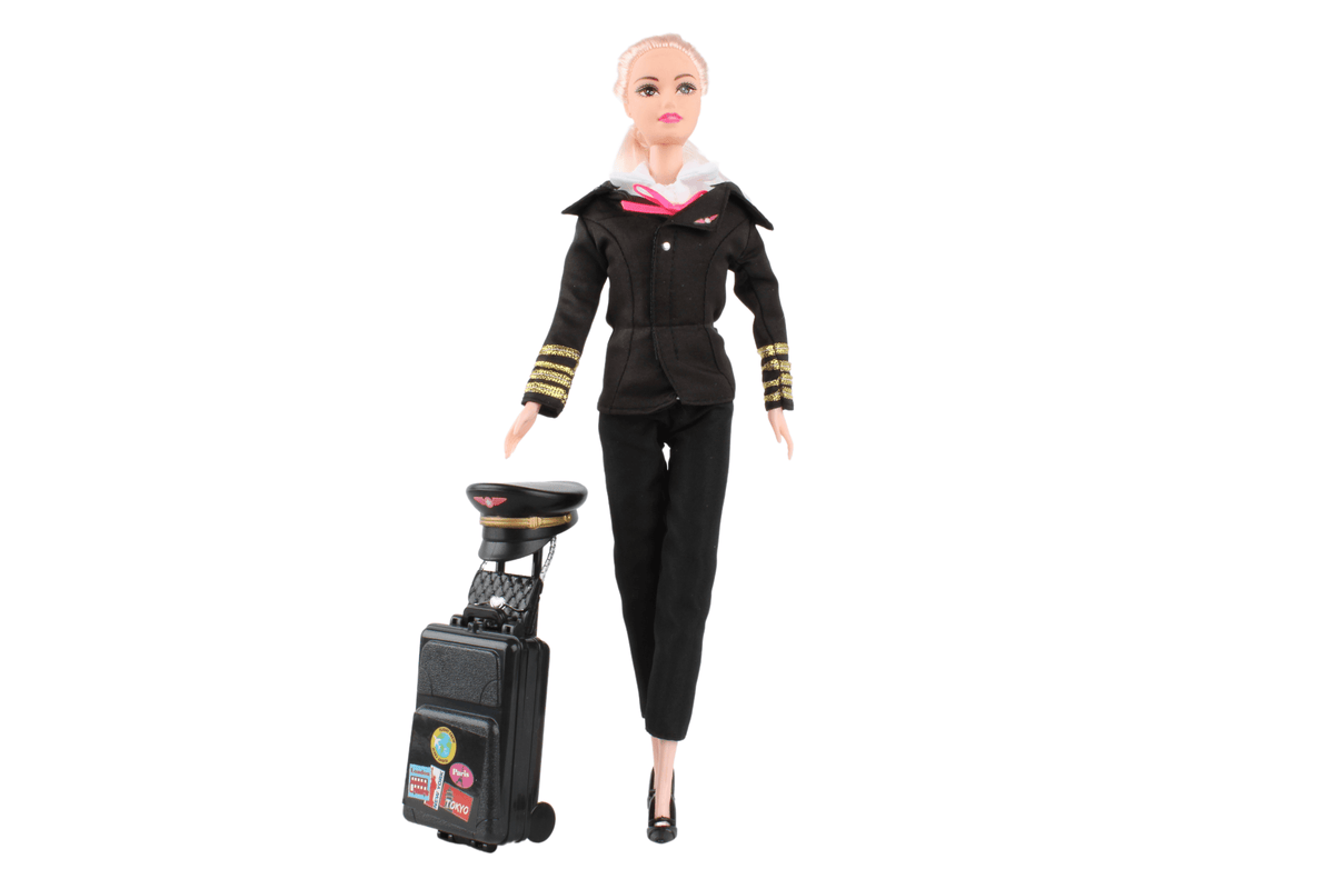 PILOT DOLL FEMALE IN BOX The Airplane Shop.
