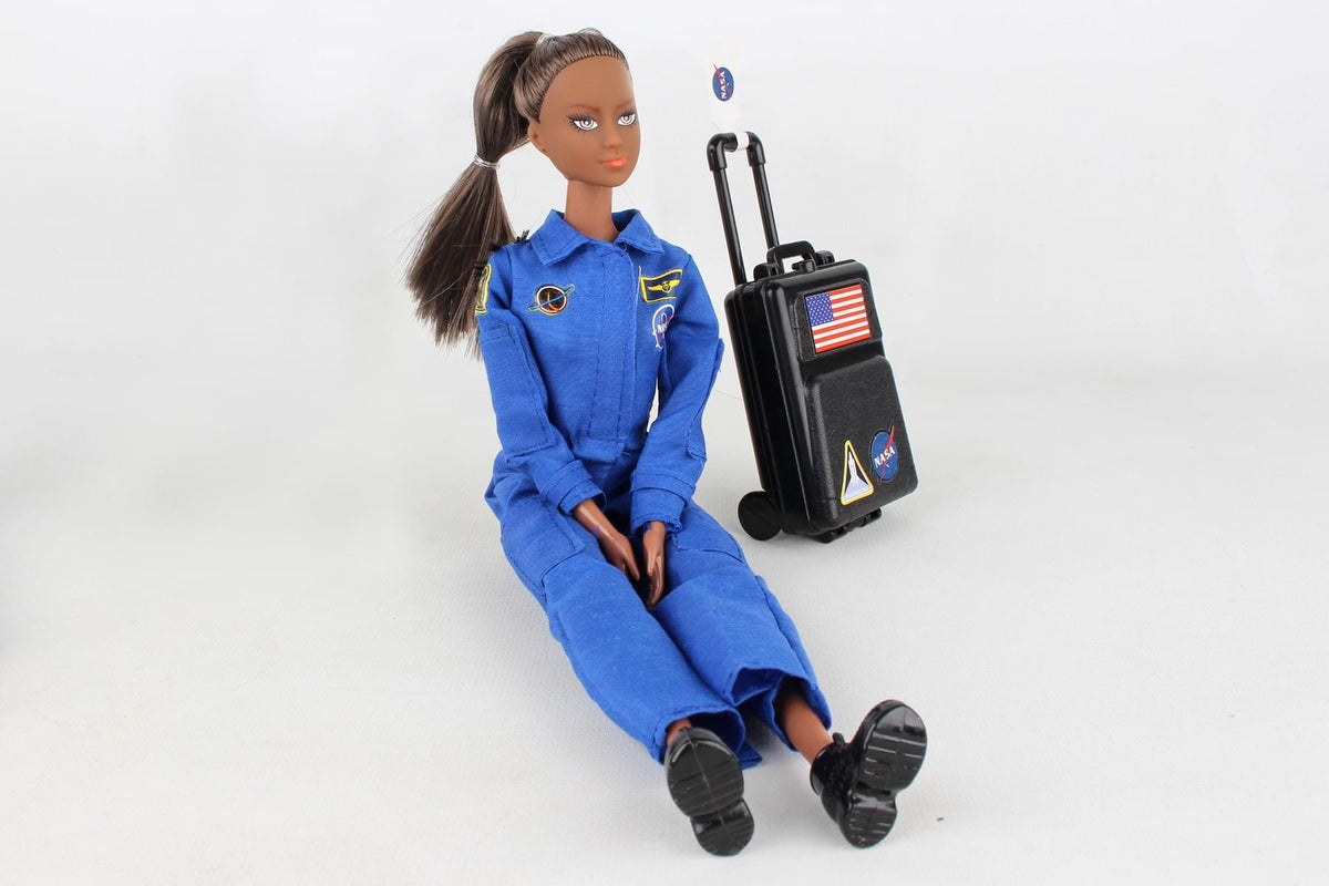 ASTRONAUT DOLL IN BLUE SUIT IN BOX AFRICAN AMERICAN The Airplane Shop.