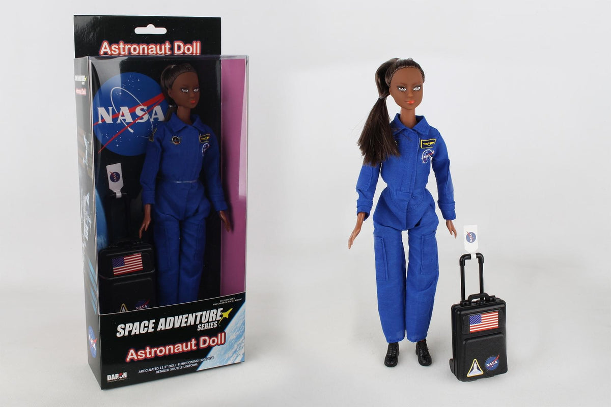 ASTRONAUT DOLL IN BLUE SUIT IN BOX AFRICAN AMERICAN The Airplane Shop.