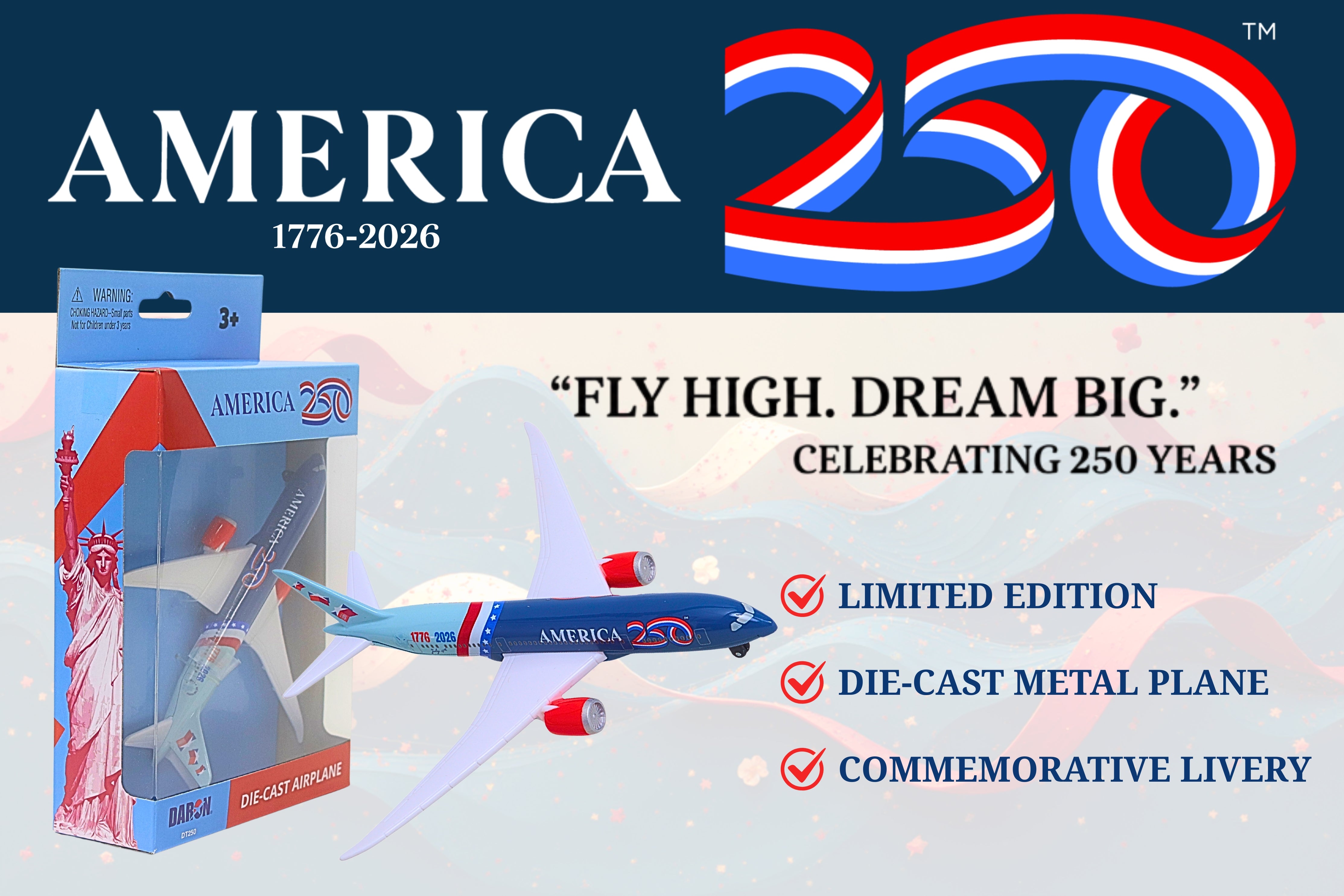 AMERICA 250TH SINGLE PLANE