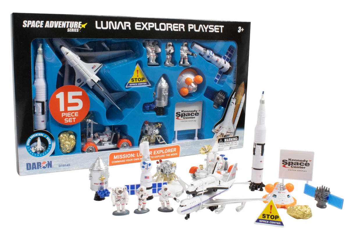 LUNAR EXPLORER 15 PIECE PLAYSET The Airplane Shop.