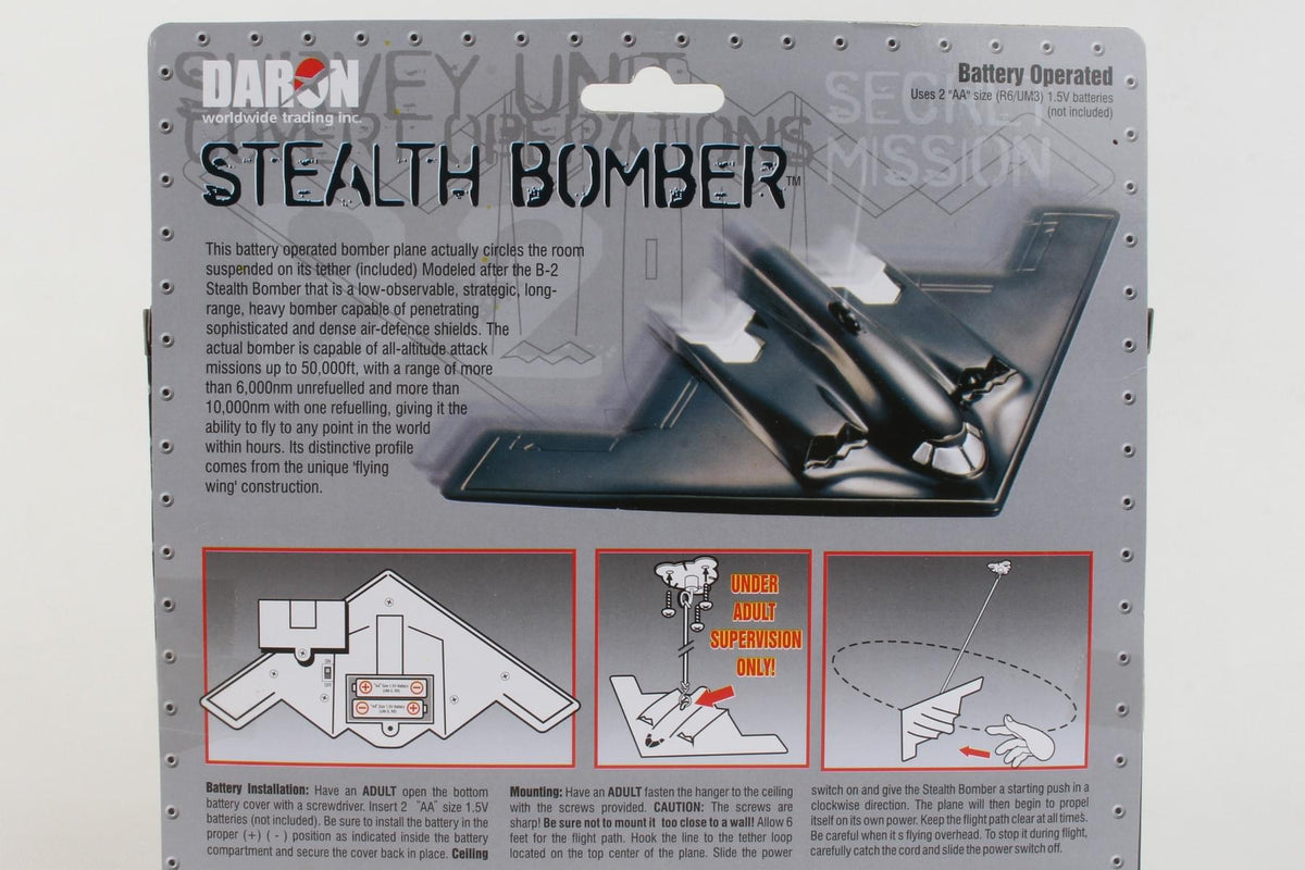 USAF B-2 BOMBER FLYING TOY ON A STRING (**) The Airplane Shop.