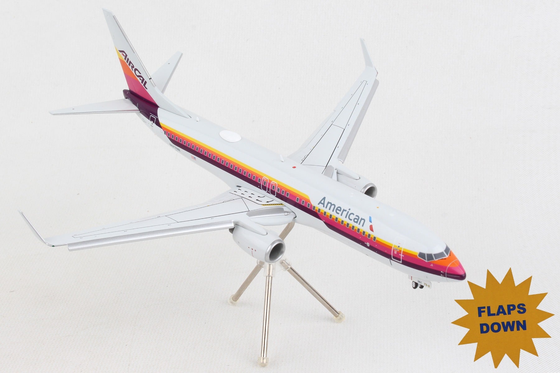 GEMINI200 AMERICAN 737-800 1/200 AIRCAL REG#N917NN (**)