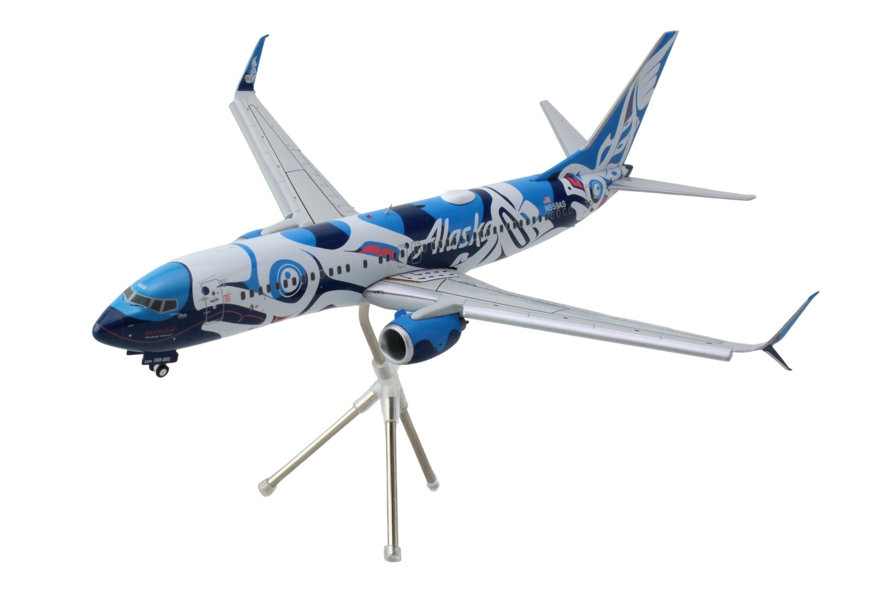 GEMINI200 ALASKA 737-800 1/200 SALMON PEOPLE N559AS FLAPS DO