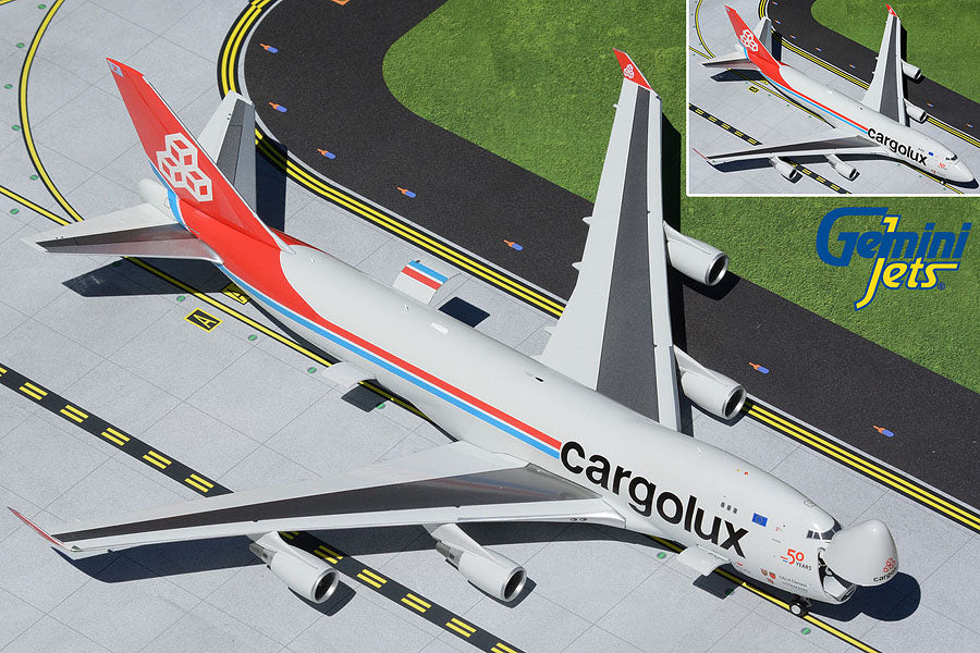 GEMINI200 CARGOLUX 747-400ER 1/200 INTERACTIVE REG#LX-LXL **