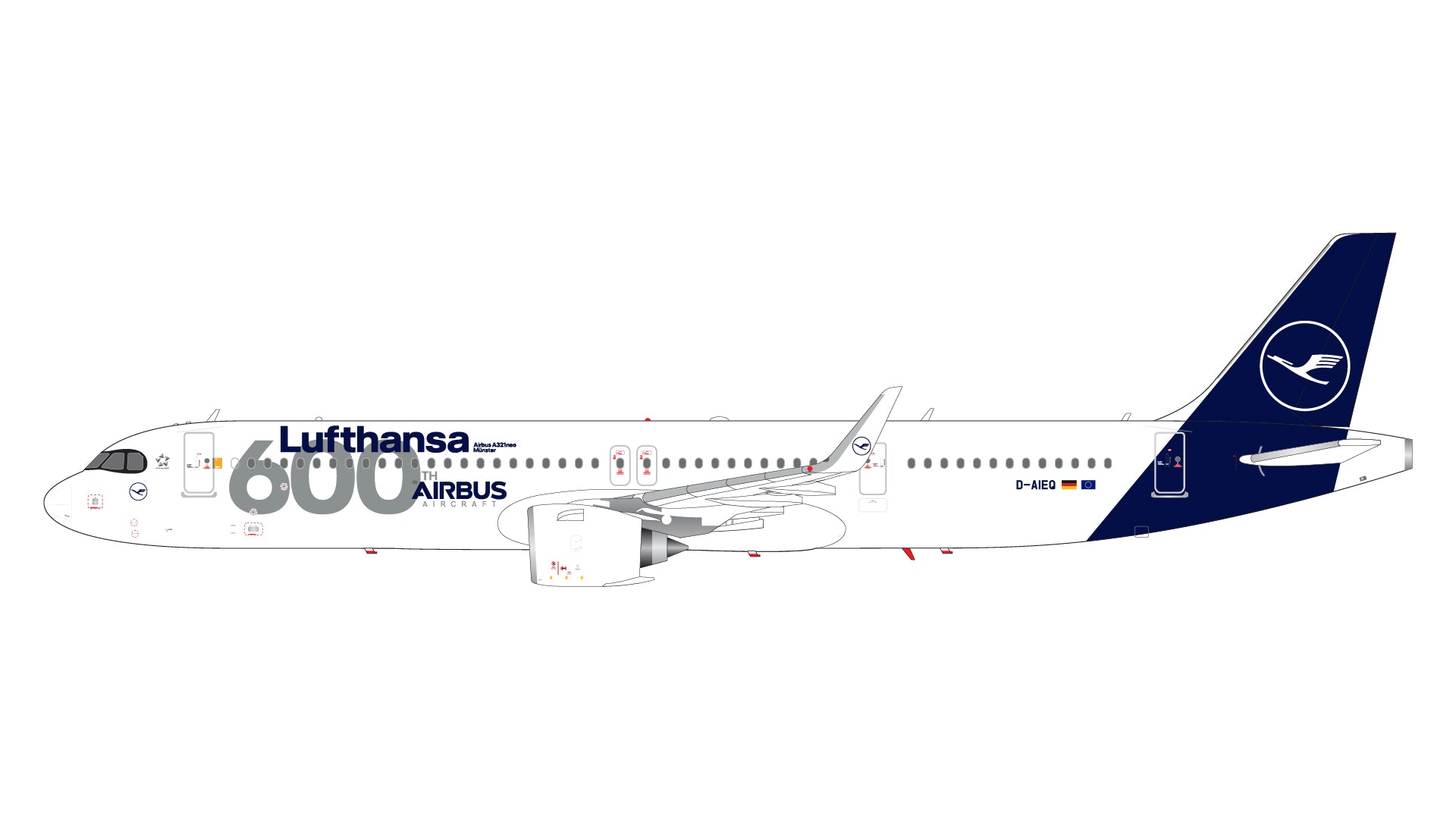 GEMINI200 LUFTHANSA A321NEO 1/200 REG#D-AIEQ 600TH AIRBUS