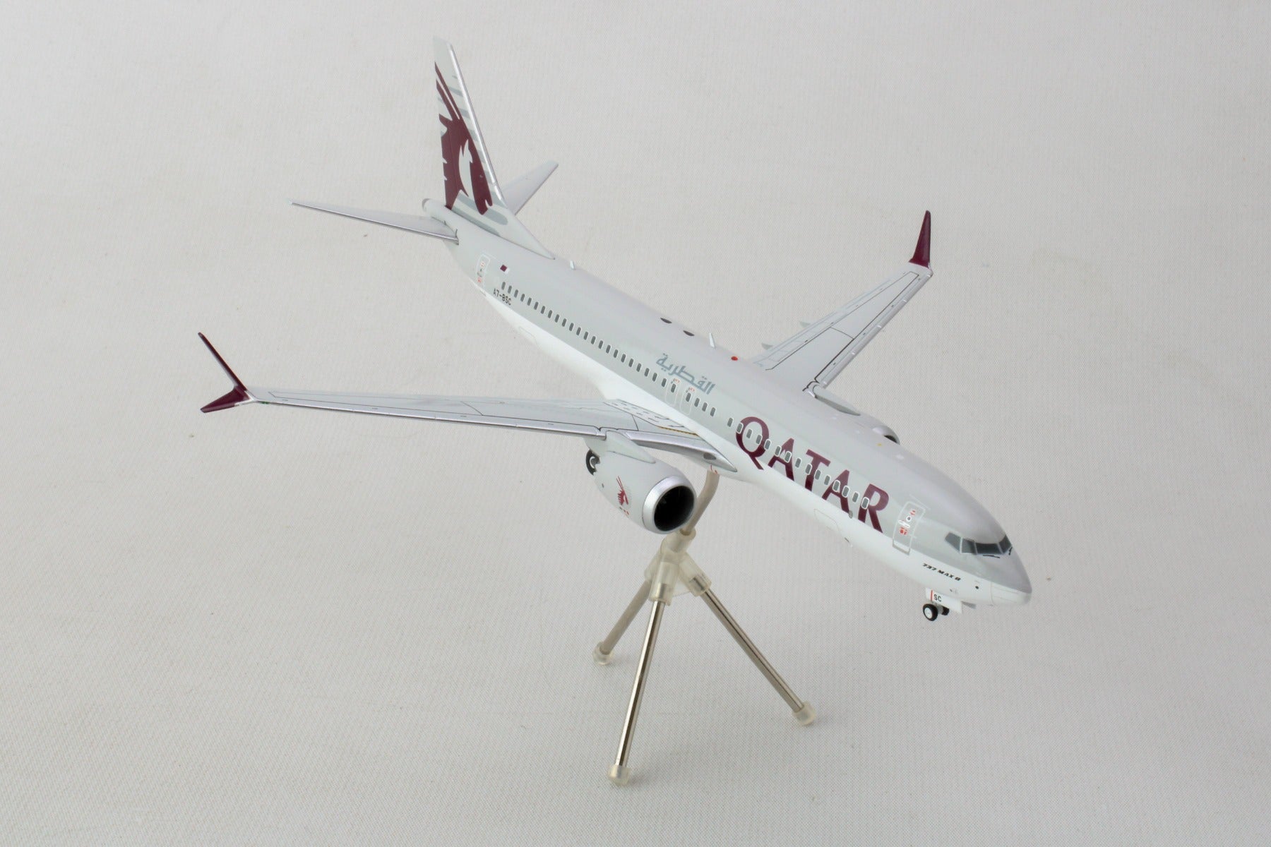 GEMINI200 QATAR 737MAX8 1/200 REG#A7-BSC