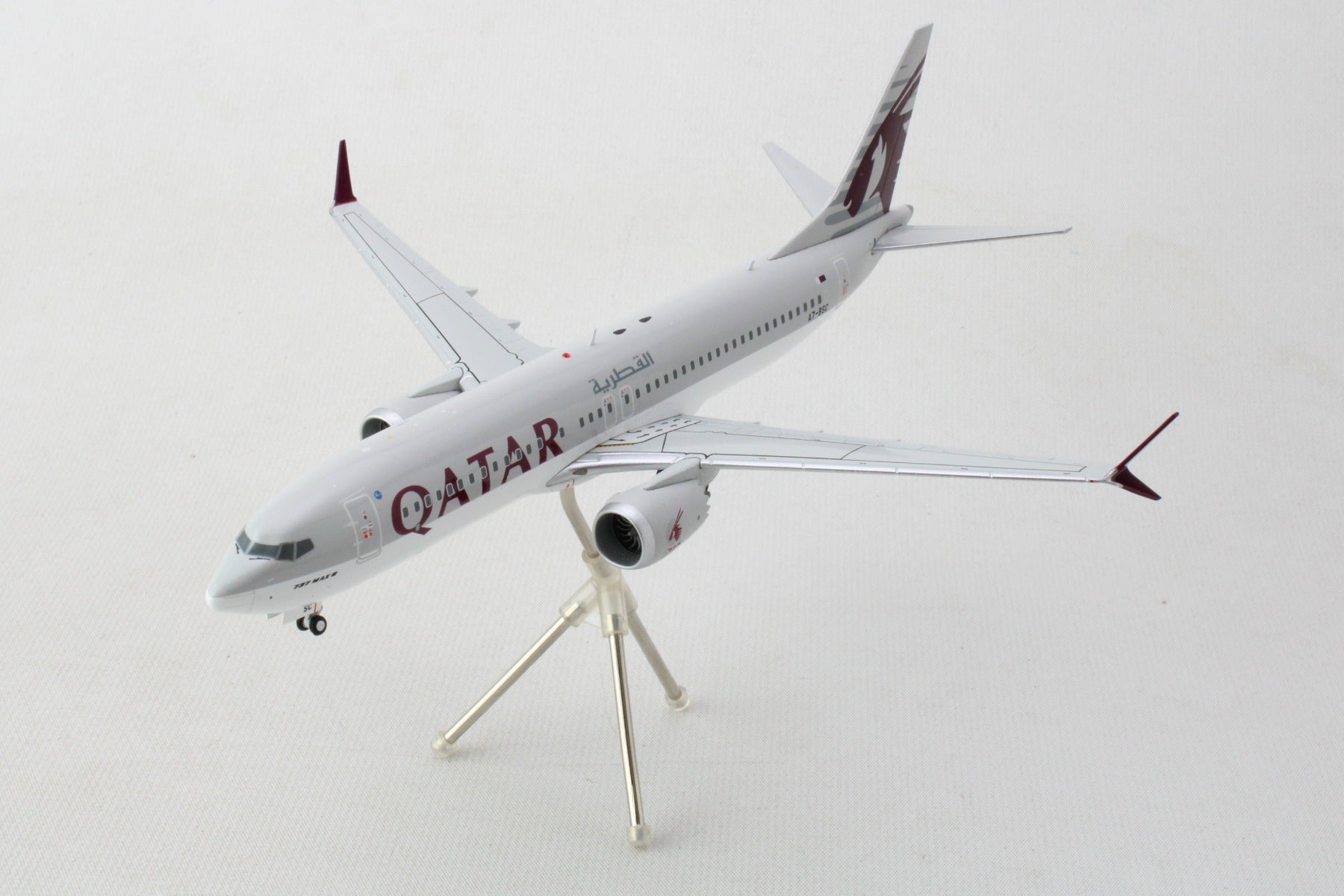 GEMINI200 QATAR 737MAX8 1/200 REG#A7-BSC