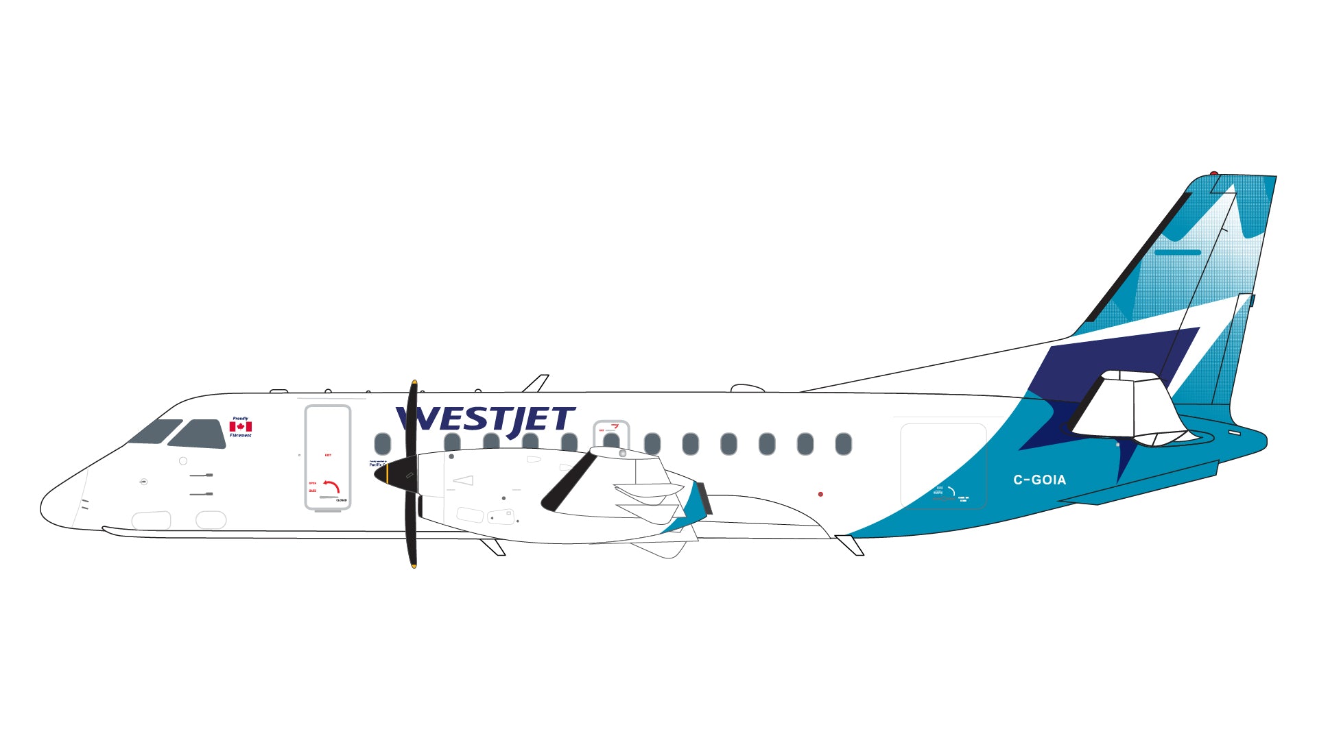 GEMINI200 WESTJET SF-340 1/200 REG#C-GOIA