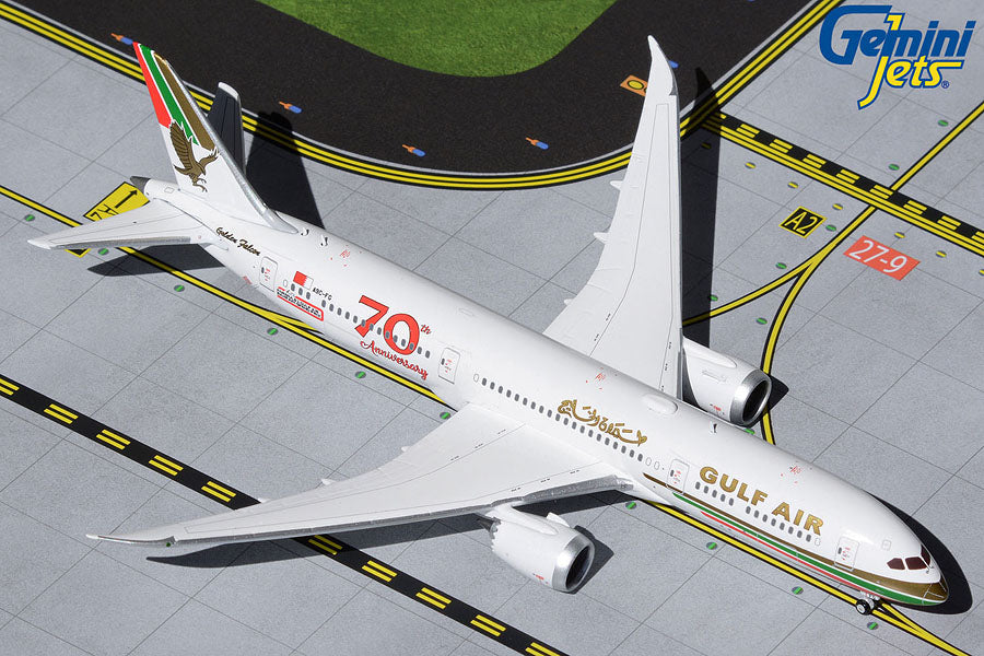 GEMINI GULF AIR 787-9 1/400 70TH ANNIVERSARY REG#A9C-FG RETR