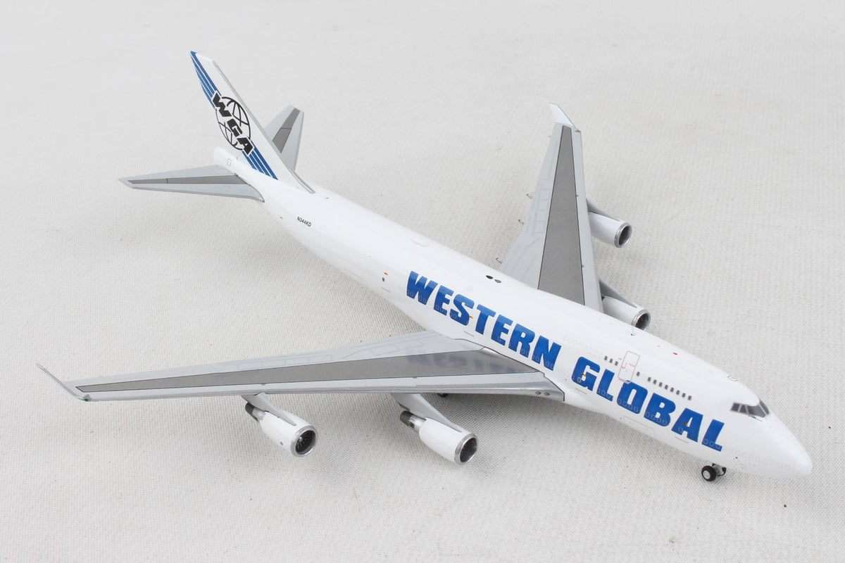 GEMINI WESTERN GLOBAL 747-400BCF 1/400 REG#N344KD The Airplane Shop.